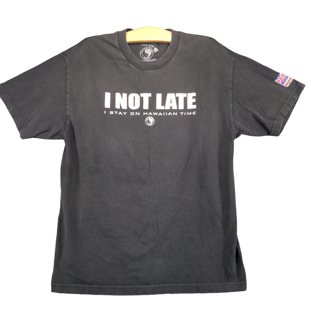 T&C Surf Designs Mens Hawaii Graphic Tee Shirt Black Large Short Sleeve